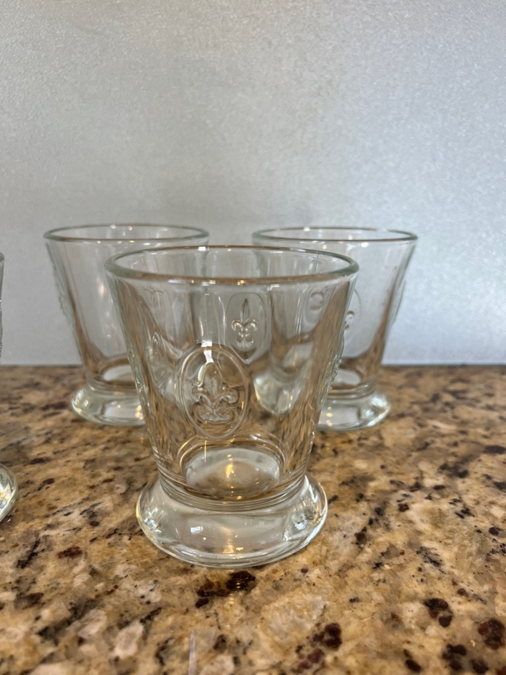 4 La Rochere Fleur de Lys Double Old Fashioned Glasses - Picture 2 of 3